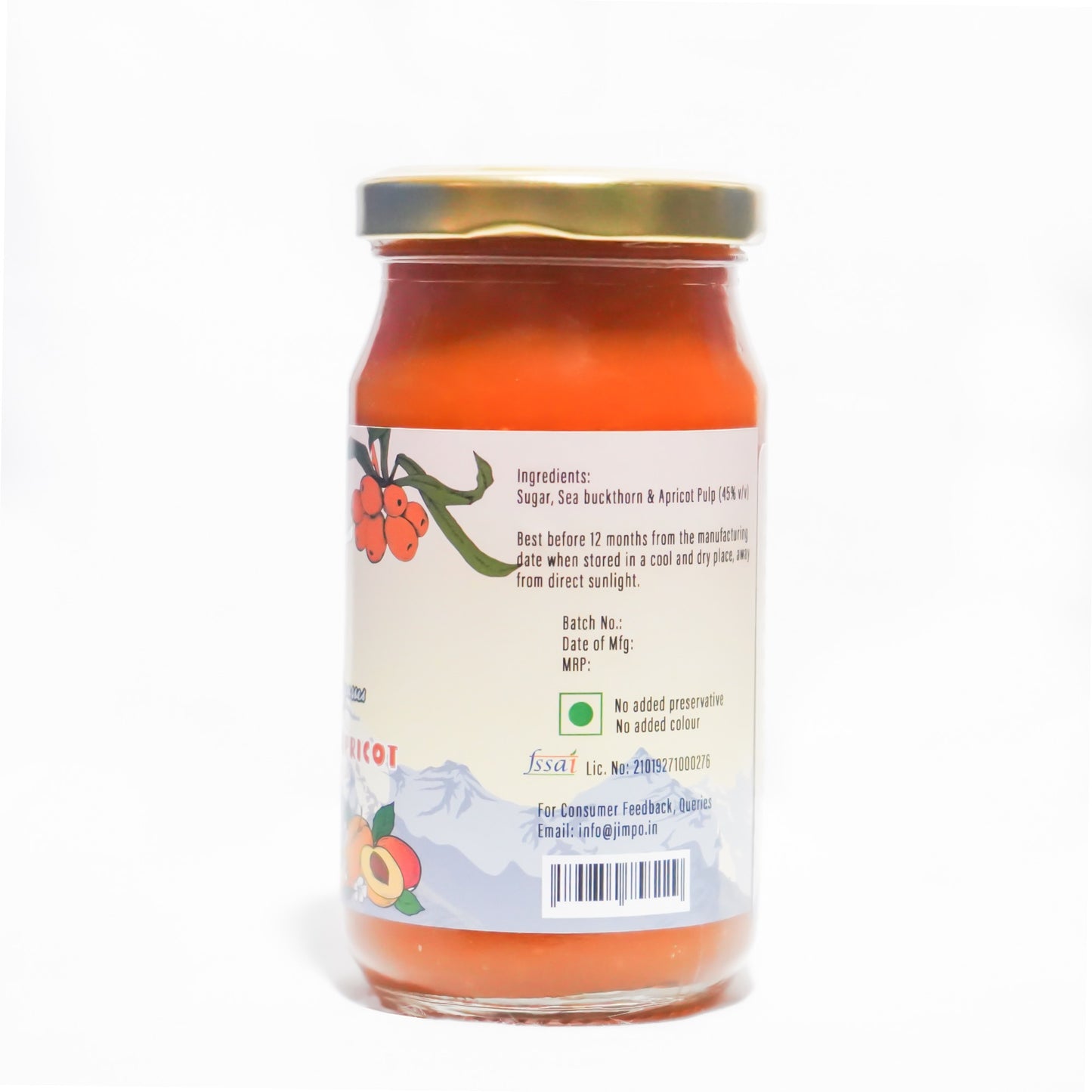 Sea Buckthorn &Apricot Jam - 250g (Pack of 4)