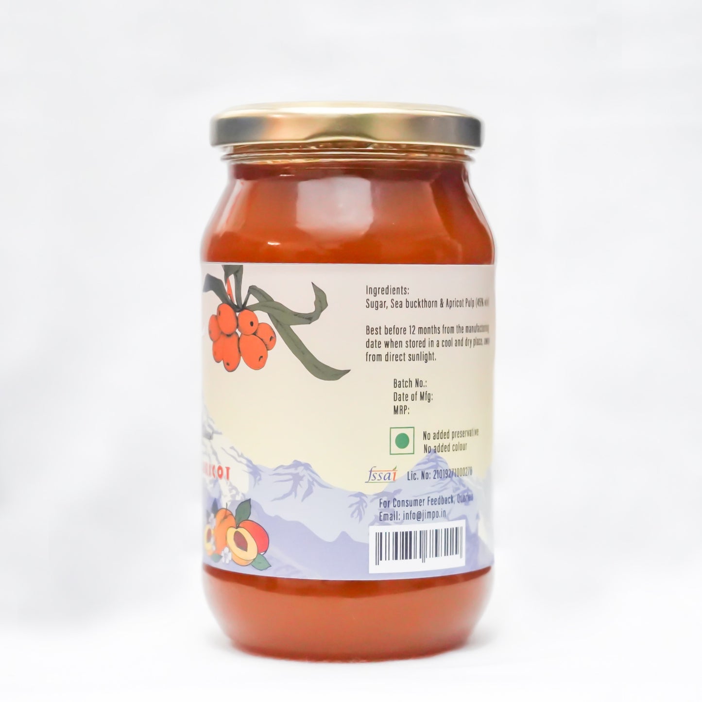 Sea Buckthorn & Apricot Jam (Pack of 2) - 500g